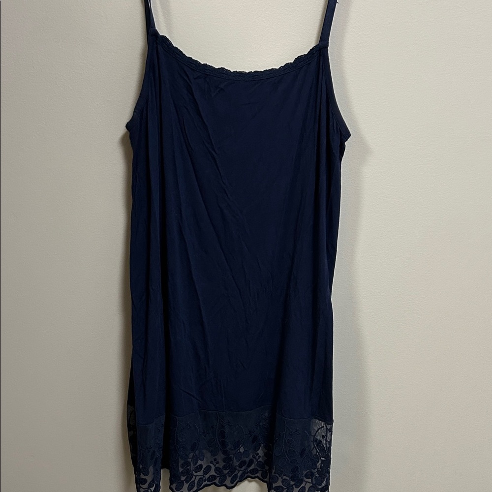 Matilda Jane Deep Blue Lace-Trimmed Dress